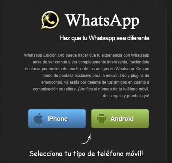 Whatsapp Gold una nueva estafa que pone en riesgo tus