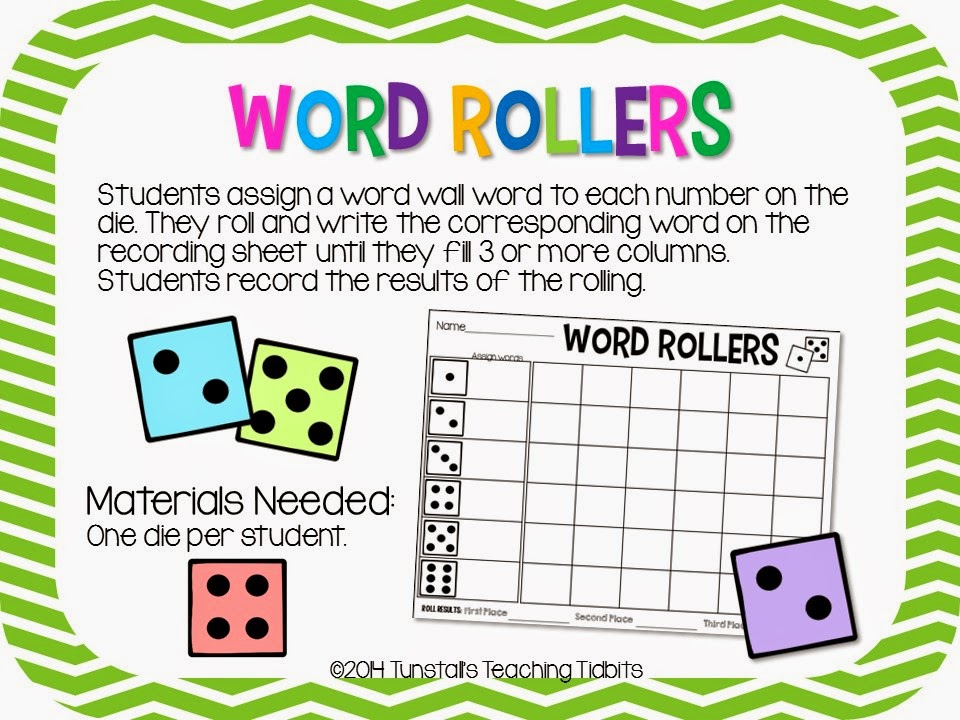 Word Wall Centers For Any Word Wall! Tunstall's Teaching