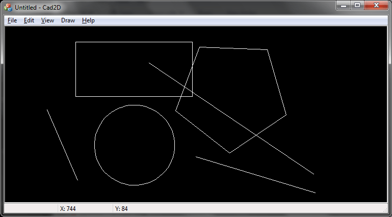 CAD 2D Draw Geometry Library with VC++ Source Codes