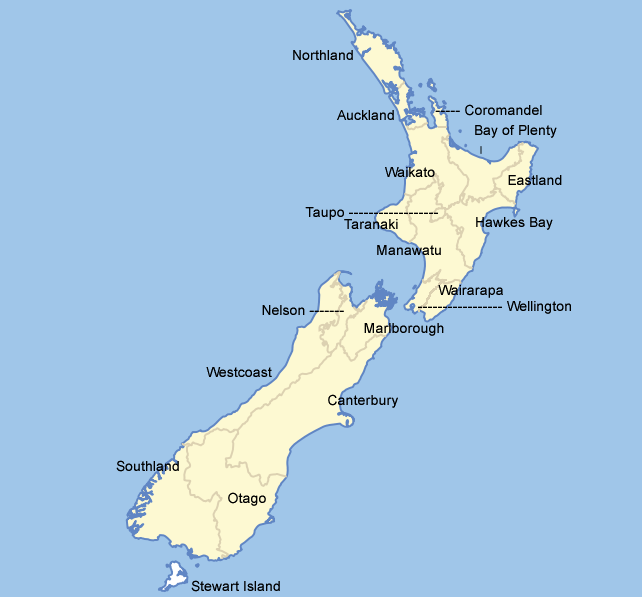 New Zealand Regions