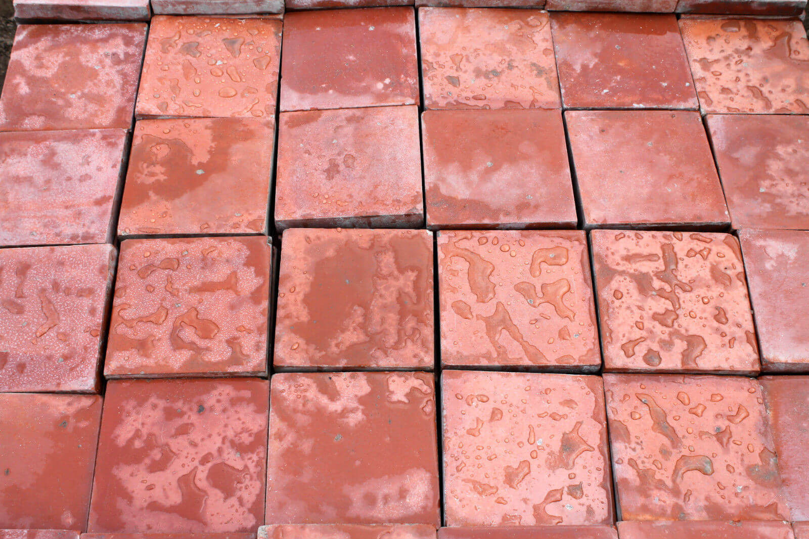 Reclaimed 6x6 Inch (150x150mm) Terracotta / Red Quarry