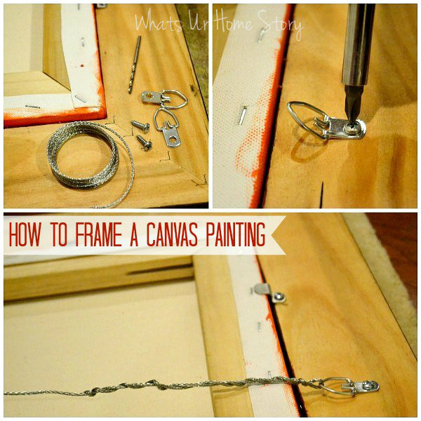 How to Frame a Painting Whats Ur Home Story