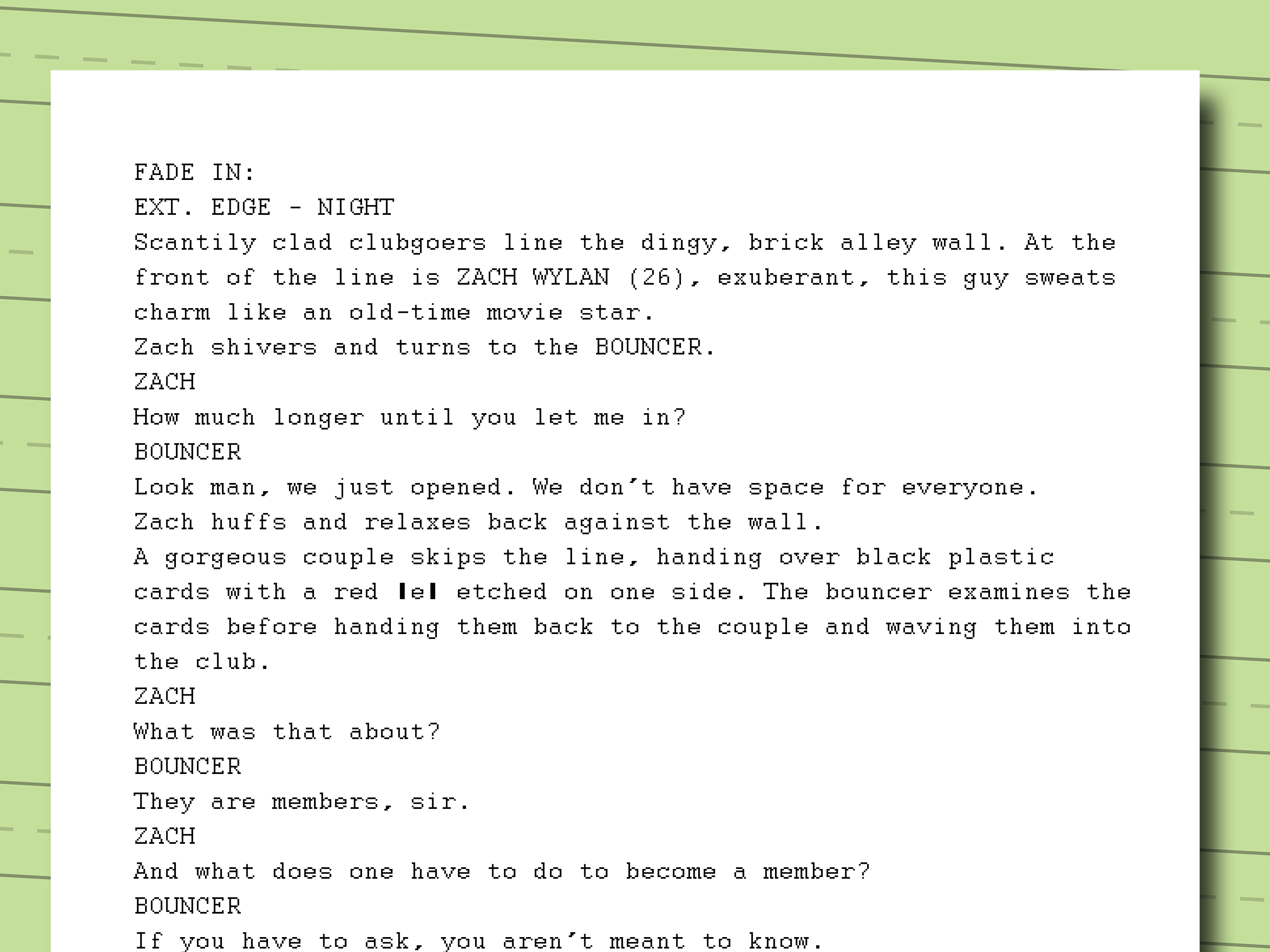 How to Write Movie Scripts (with Examples) wikiHow