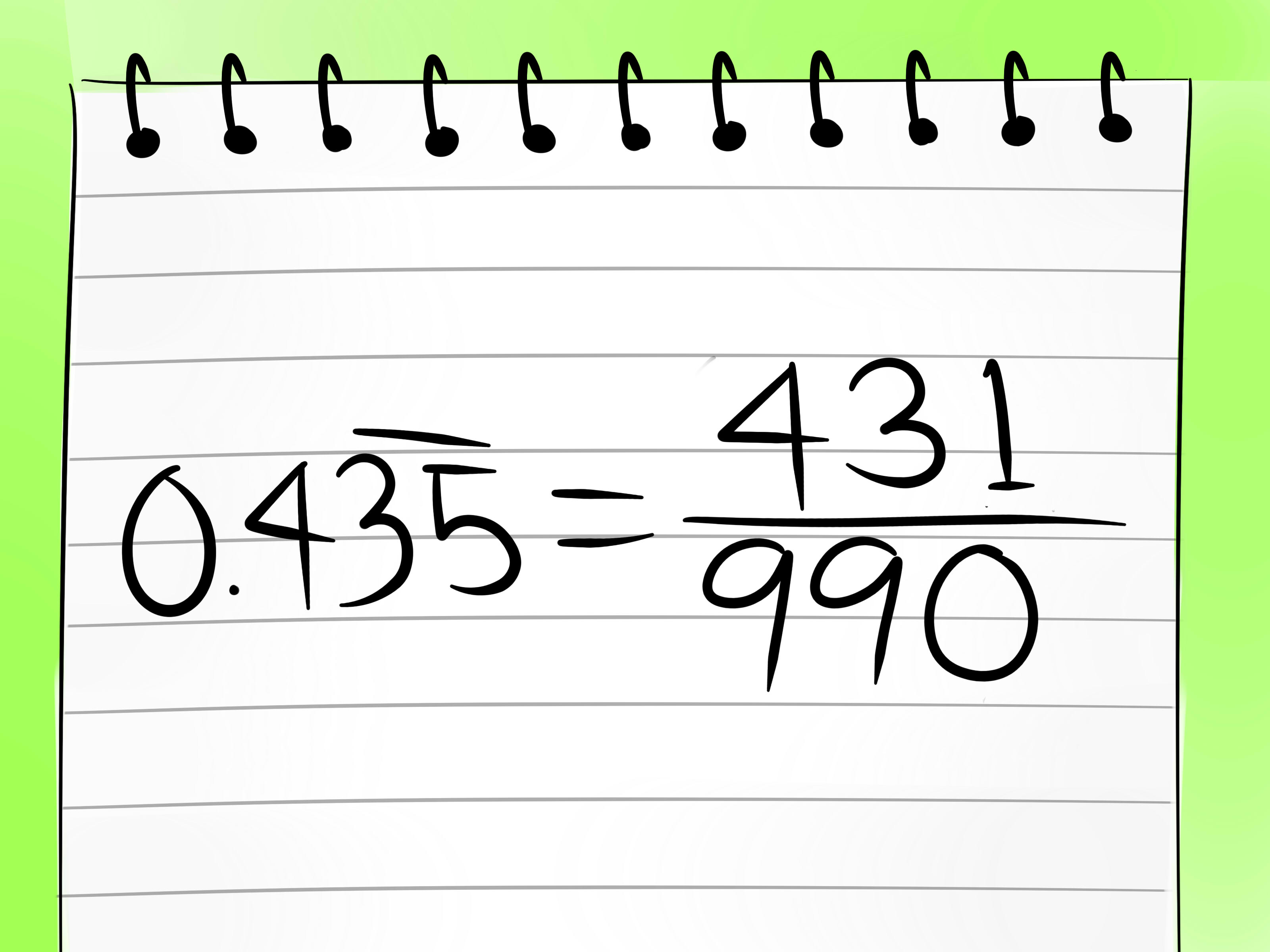 How to Convert Repeating Decimals to Fractions 7 Steps