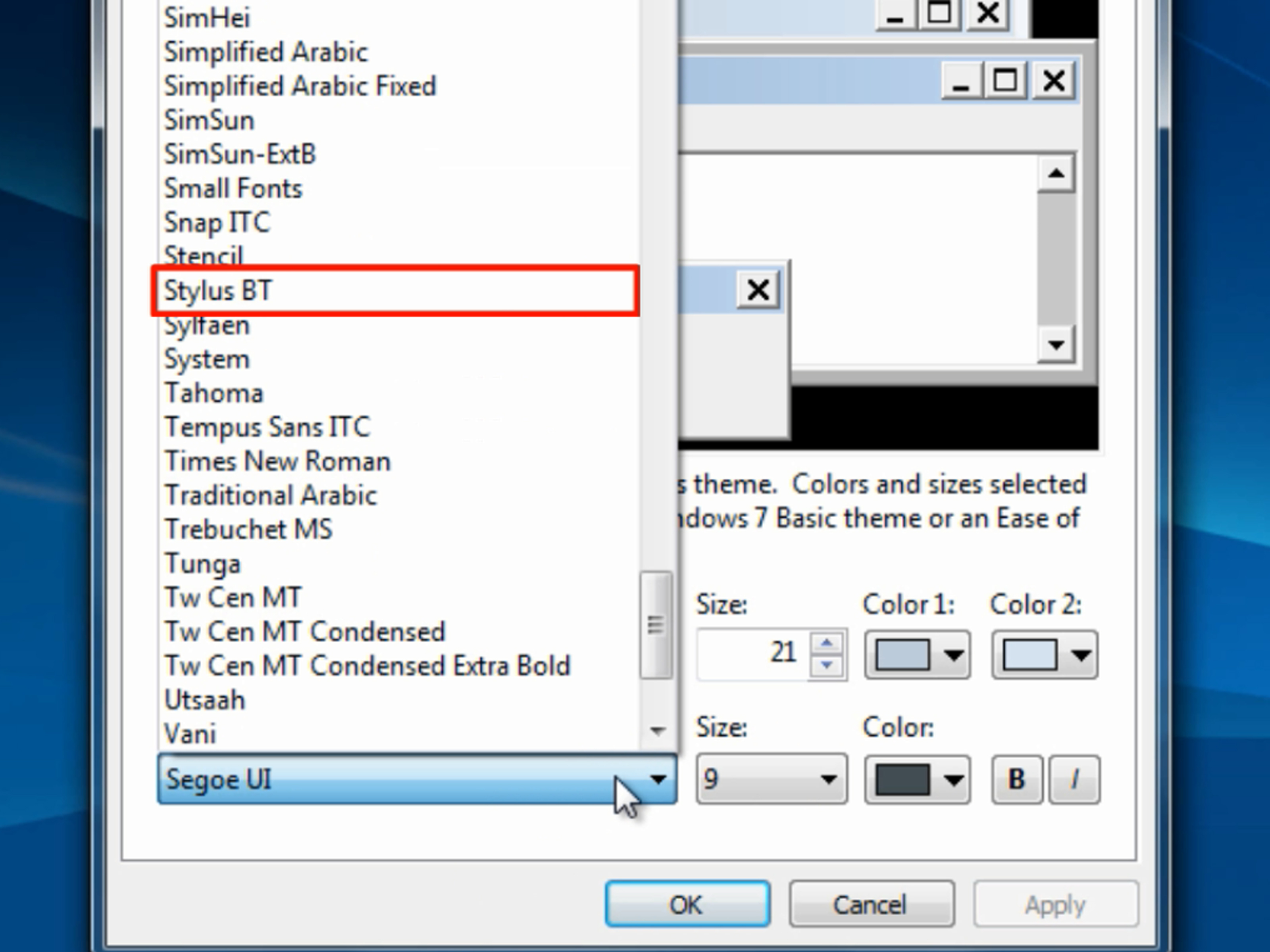 How to Change the Default Font on Windows 7 7 Steps