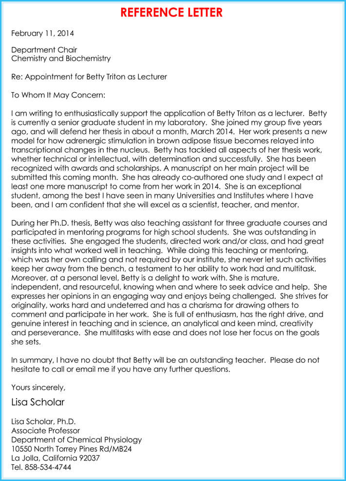View Close Friend Scholarship Letter From