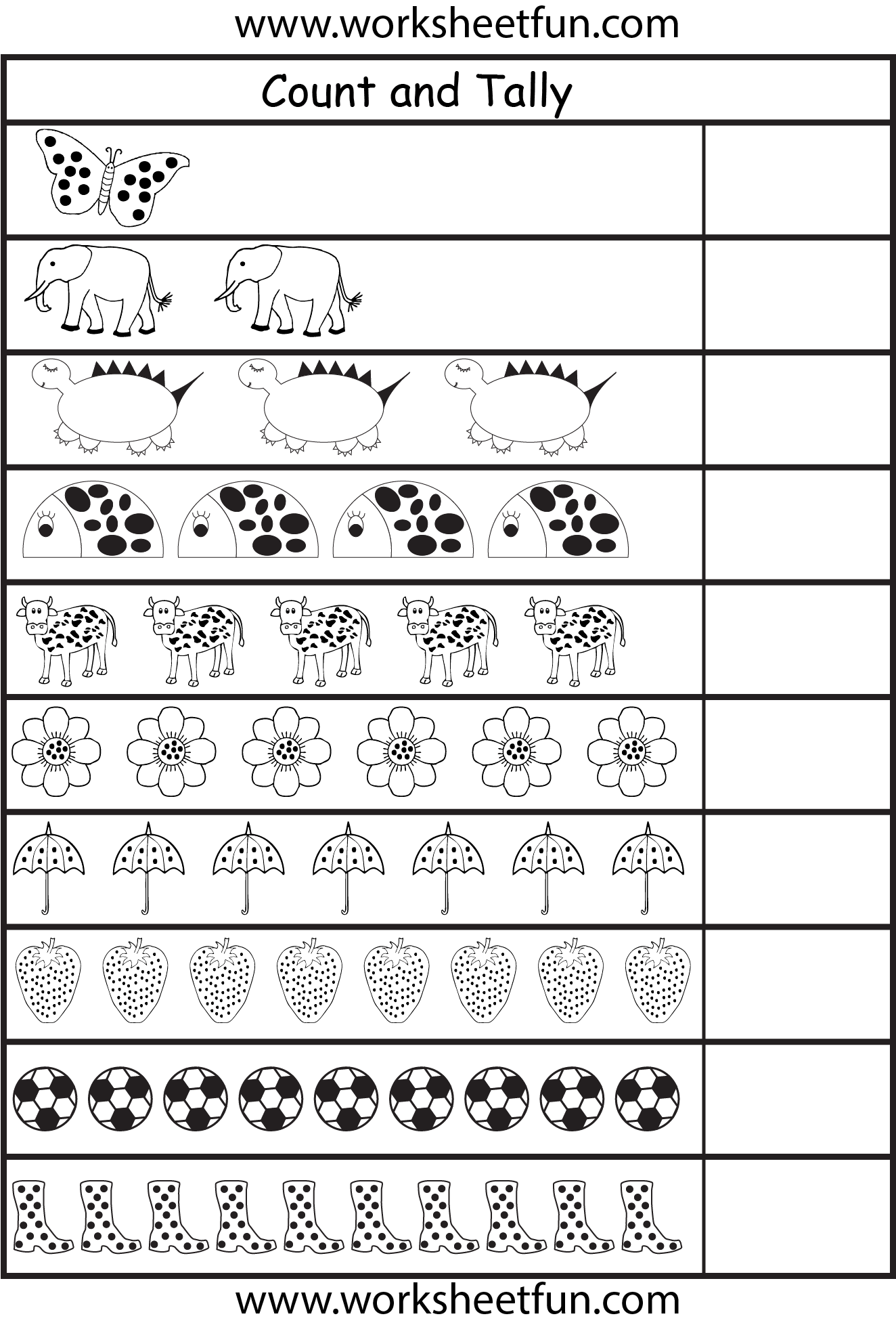 Tally Marks 3 Worksheets / FREE Printable Worksheets