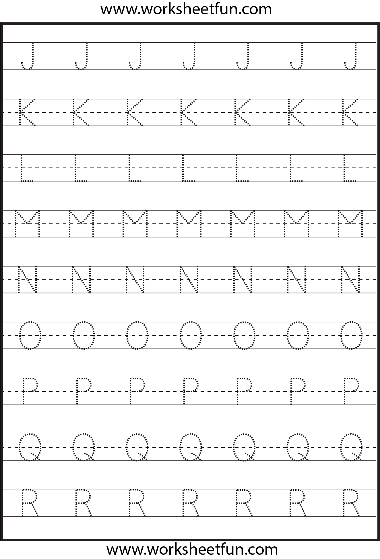 Tracing Uppercase Letters Capital Letters 3