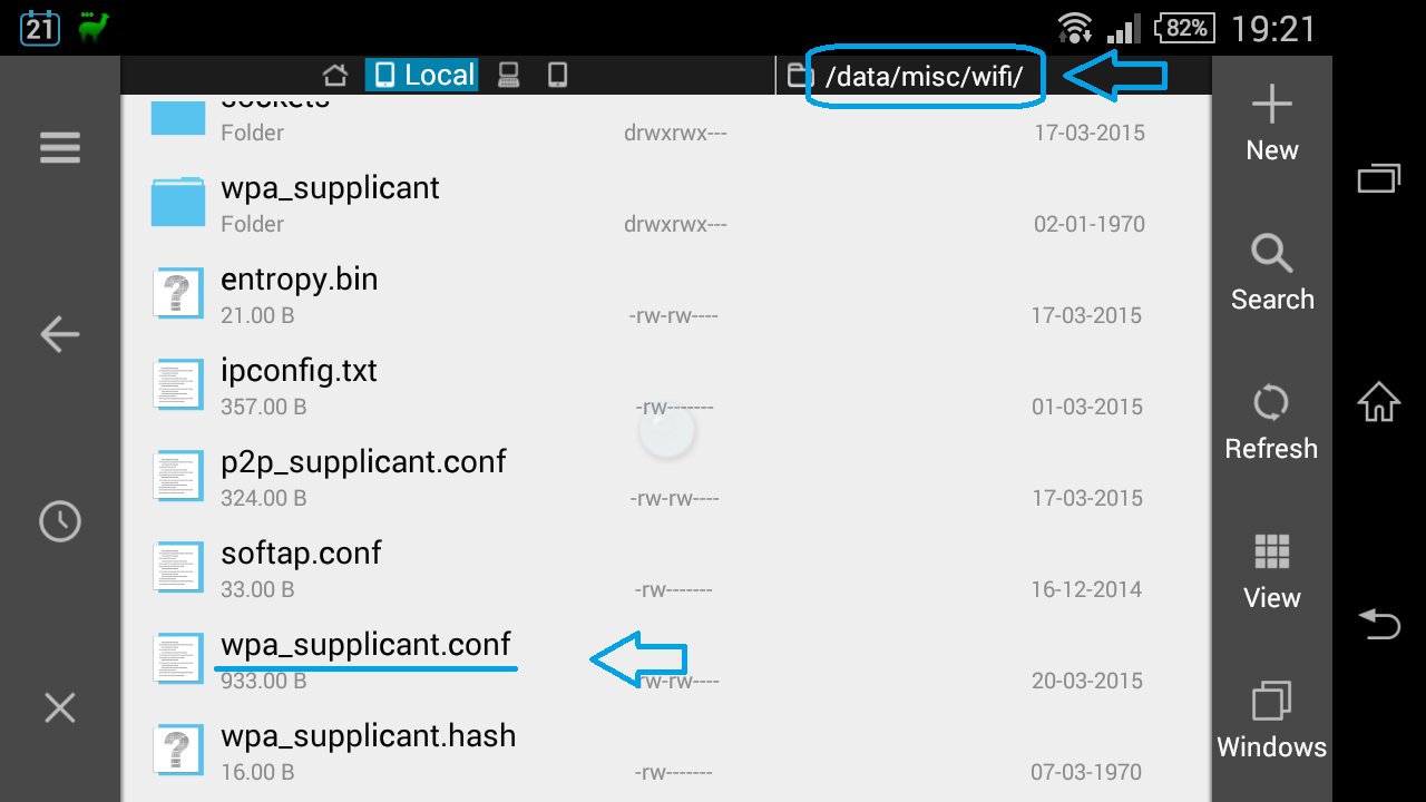 How to recover saved wifi passwords in Android · theZedt