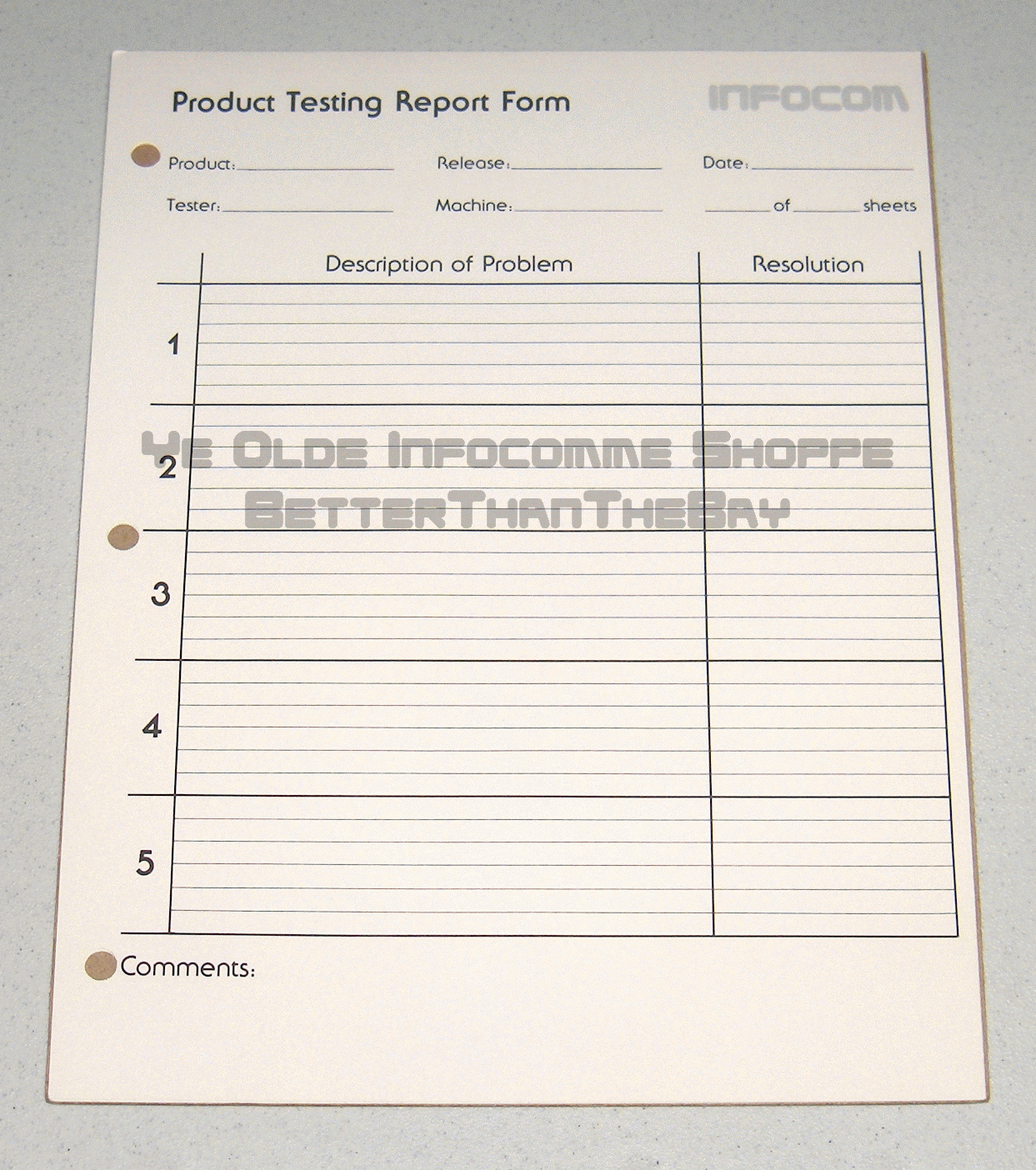 Ye Olde Shoppe BetterThanTheBay Auction Blank