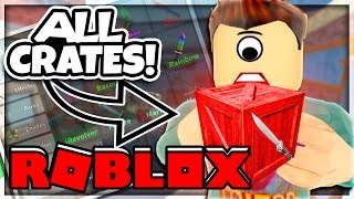 Huge Godly Knife Box Unboxing Crafting Roblox Murder Mystery - download unboxing all crates in roblox murder mystery 2 microguardian video