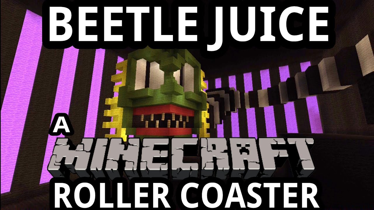 Astounding Beetlejuice rollercoaster made in Minecraft Boing Boing