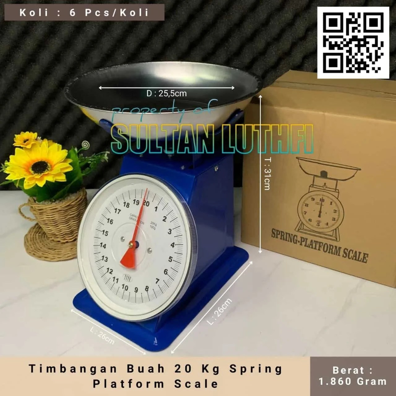 Timbangan Buah 20 Kg Spring Platform Scale