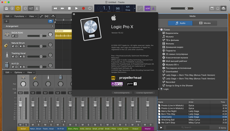 Logic Pro X 10.3.2 (2017) Multi » Windowssoft.info Торрентпортал