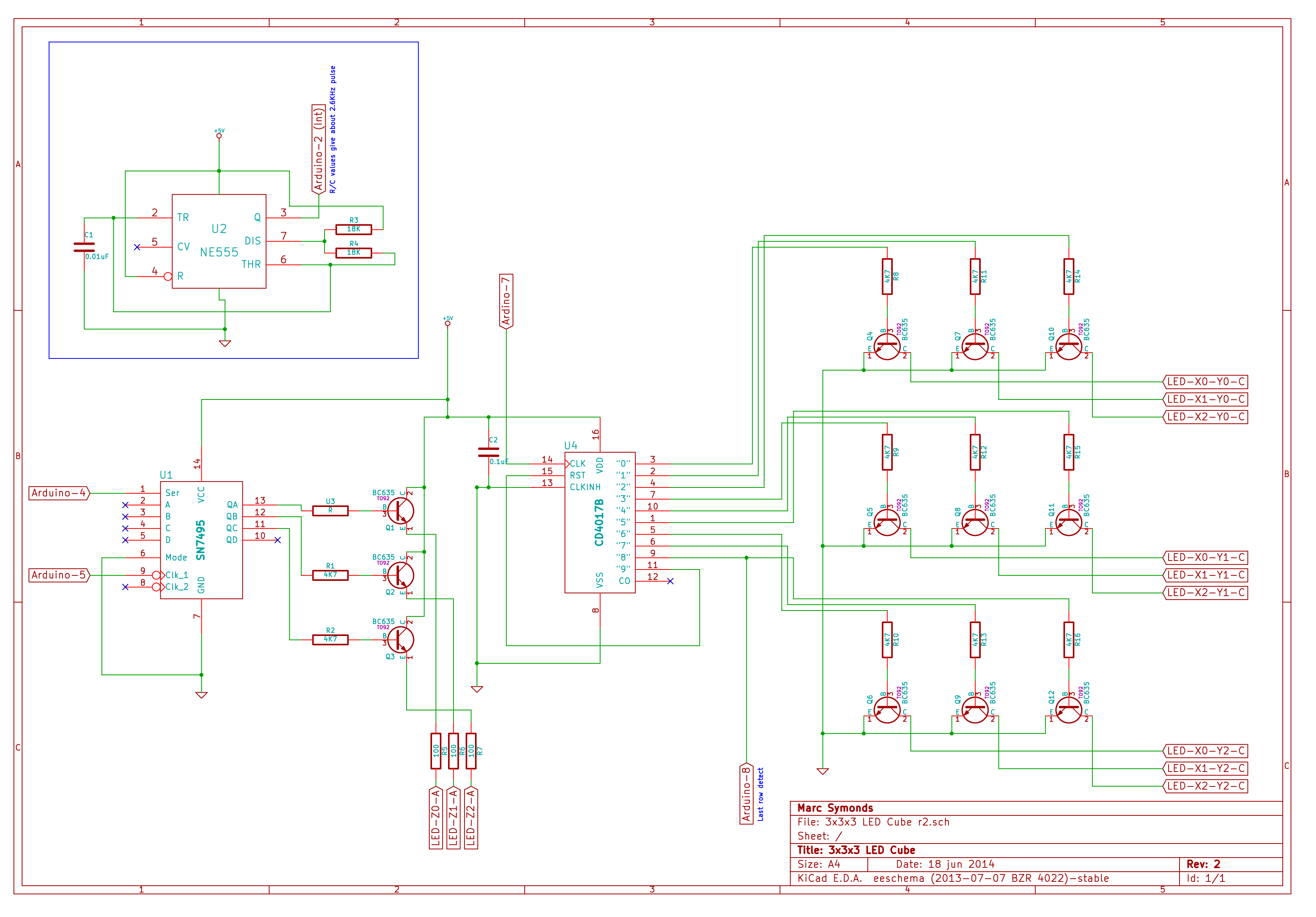 3x3x3 Rgb Led Cube Schematic - Circuit Diagram