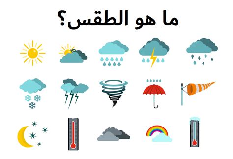  التعبير عن الطقس |  يشير مصطلح الطقس إلى حالة الغلاف الجوي ...