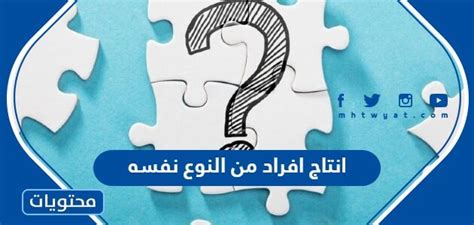 … انتاج افراد جدد من نفس النوع - اخبار