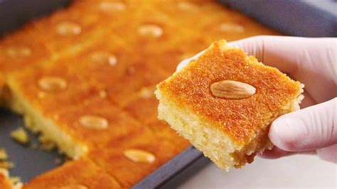  بسبوسة طازجة بالطريقة السهلة بمكونات بسيطة.  طرق جديدة لتحضير البسبوسة ...