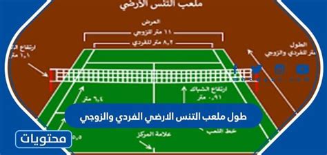  طول ملعب التنس الفردي والزوجي |  أنواع ملاعب التنس - Forgiftsdirect.com
