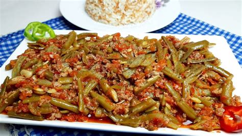  فاصوليا خضراء سورية باللحمة |  وصفات