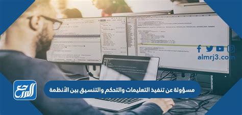 o مسؤول عن تنفيذ التعليمات والتحكم والتنسيق بين الأنظمة - دروسي