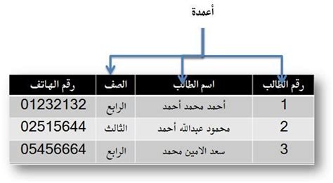 أبسط مثال على قاعدة البيانات هو دفتر عناوين _solution-fathal