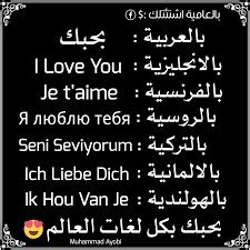 أحبك بكل اللغات