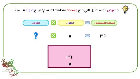أوجد طول مستطيل مساحته 135 مترًا مربعًا وعرضه 9 أمتار