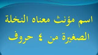 اسم انثى معناه الكف الصغير المكون من 4 أحرف، المرحلة رقم 22، أشهر أسماء الفتيات