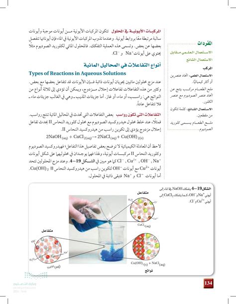 اشرح معنى البوتاسيوم في المحاليل المائية