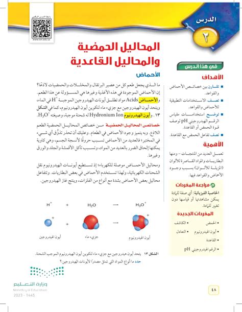الأحماض (شبكة FAH) - المحاليل الحمضية والقلوية - العلوم 1 - المتوسط ​​الثاني