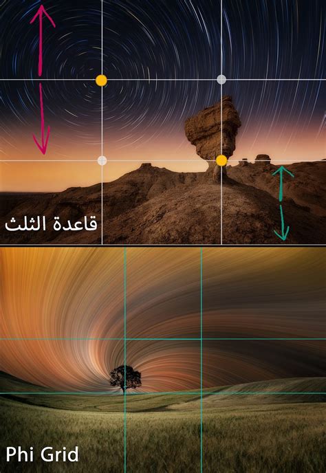 الصورة تفي بقواعد النسبة الذهبية في التصوير الفوتوغرافي