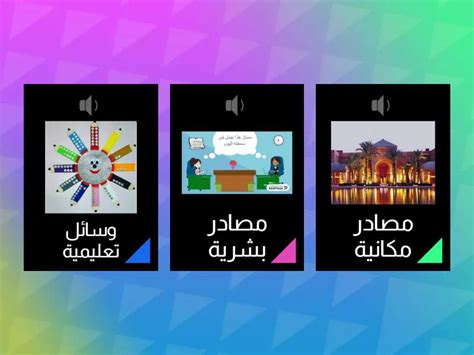 القيمة - مصادر التعلم - Wordwall