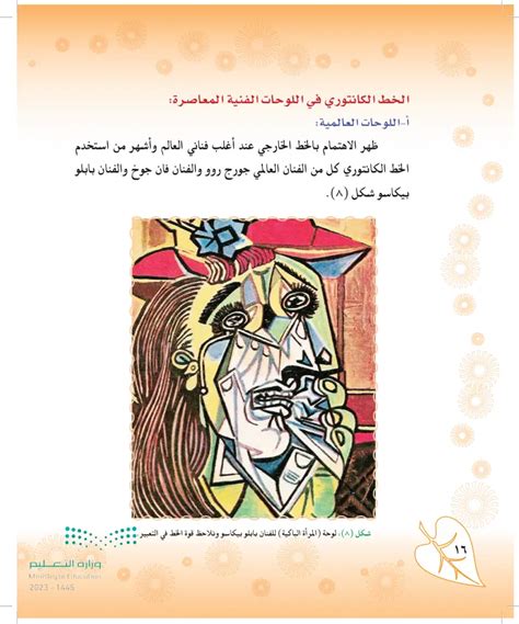 انتشار خط الكنتور (عين 2024) - الخط الخارجي للشكل - تعليم الفن