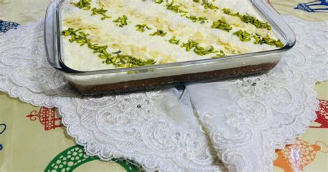 بسبوسة بالقشطة - 1265 وصفة سهلة وسريعة - كوكباد