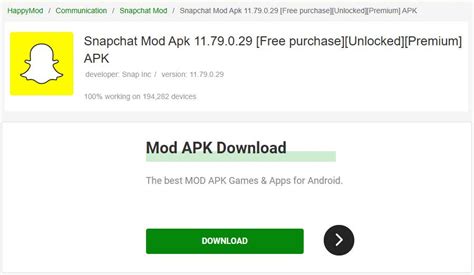 تحميل Snapchat 2024 Snapchat Mod Apk أحدث إصدار مجاني بدون إعلانات