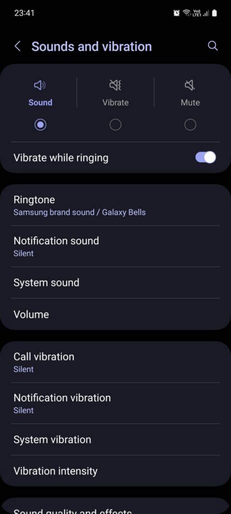 تغيير إعدادات الصوت ومستوى الصوت والاهتزاز - تعليمات Android
