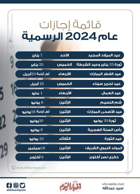 جدول الإجازات الرسمية في الإمارات 2024 - الصفحة المرجعية