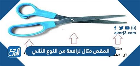 حل المقص هو مثال على رافعة من النوع الثاني