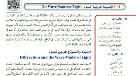 حل مشاكل التدريب لدراسة الطبيعة الموجية للضوء - أساسيات الضوء