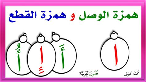 حمزه الوصل همزة مكتوبة مثل هذا في بداية الكلمة (أ) - عربي Urji