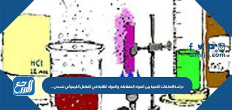 دراسة العلاقات الكمية بين المواد المتفاعلة والمنتجات في ... - المحيط