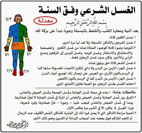 دعاء الغسل من الجنابة للمرأة