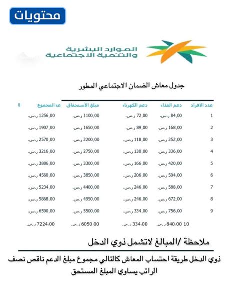 دفع القسط الثالث من معاش الضمان الاجتماعي المطور