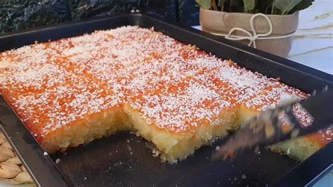 سبع فناجين بسبوسة بدون بيض بأسهل الطرق وأسرعها وبطعم لذيذ ومميز للغاية