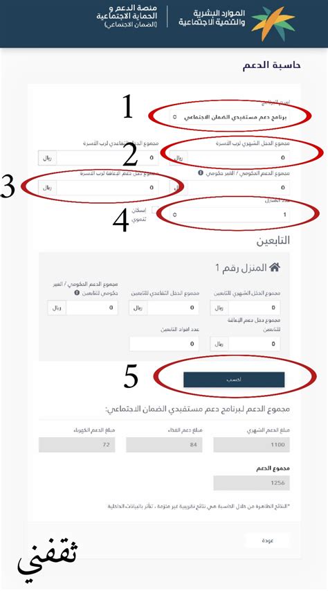 طلب استحقاق المستفيد من الضمان الاجتماعي المطوَّر برقم الهوية و ...