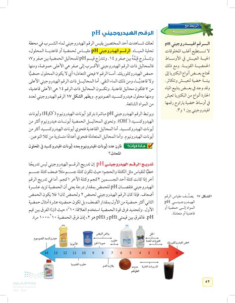 قارن بين الحلول الحمضية والأساسية من حيث الرقم الهيدروجيني