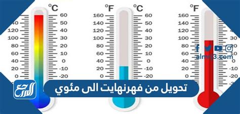 كيفية التحويل من فهرنهايت إلى مئوية - الصفحة المرجعية