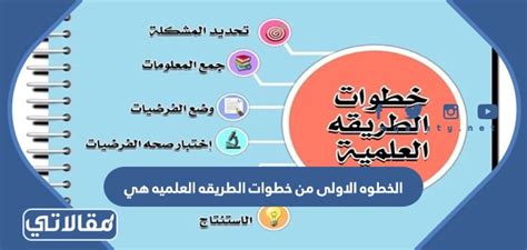 ما هي الخطوة الأولى في المنهج العلمي - النشر التربوي