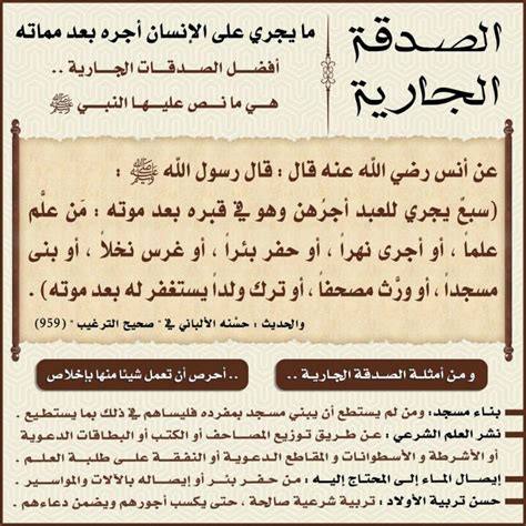 ما هي الصدقة الجارية؟ وما الذي يصل الميت من أعمال الحي؟